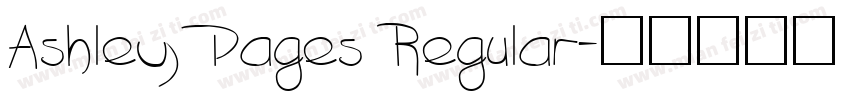 Ashley Pages Regular字体转换